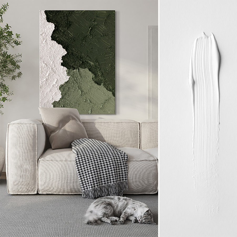 YZ Green Land Texture Painting