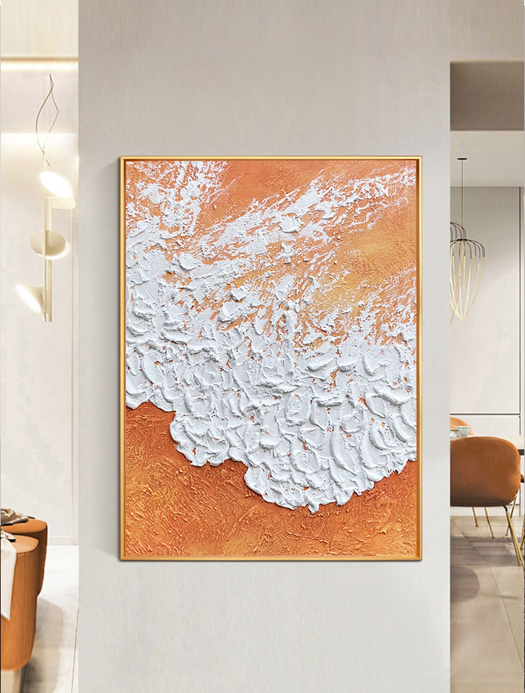 SX Orange Beach Texture Painting