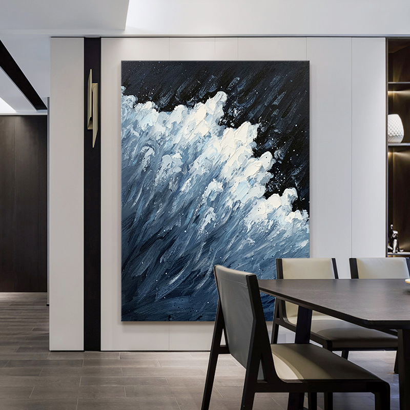 YZ Sea Wave Texture Painting