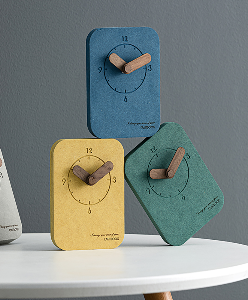 Emitdoog Concrete Table Clock