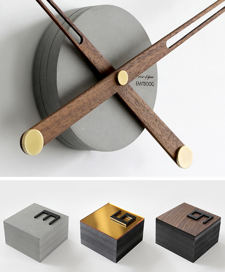 Emitdoog Bricks Clock