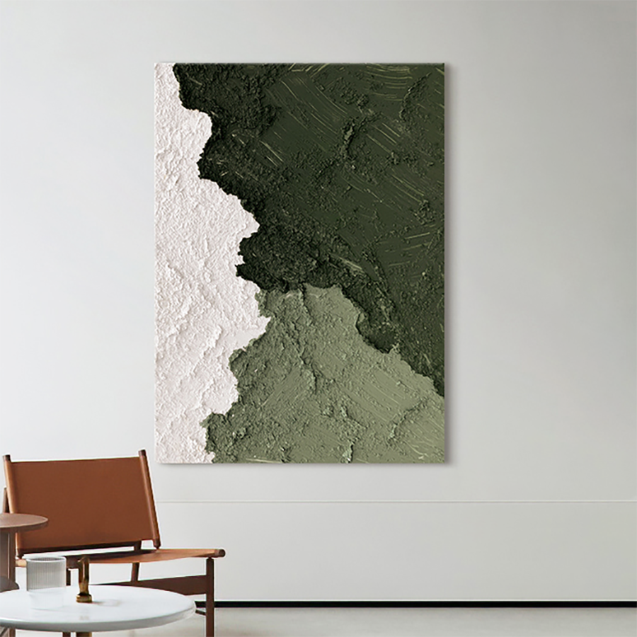 YZ Green Land Texture Painting