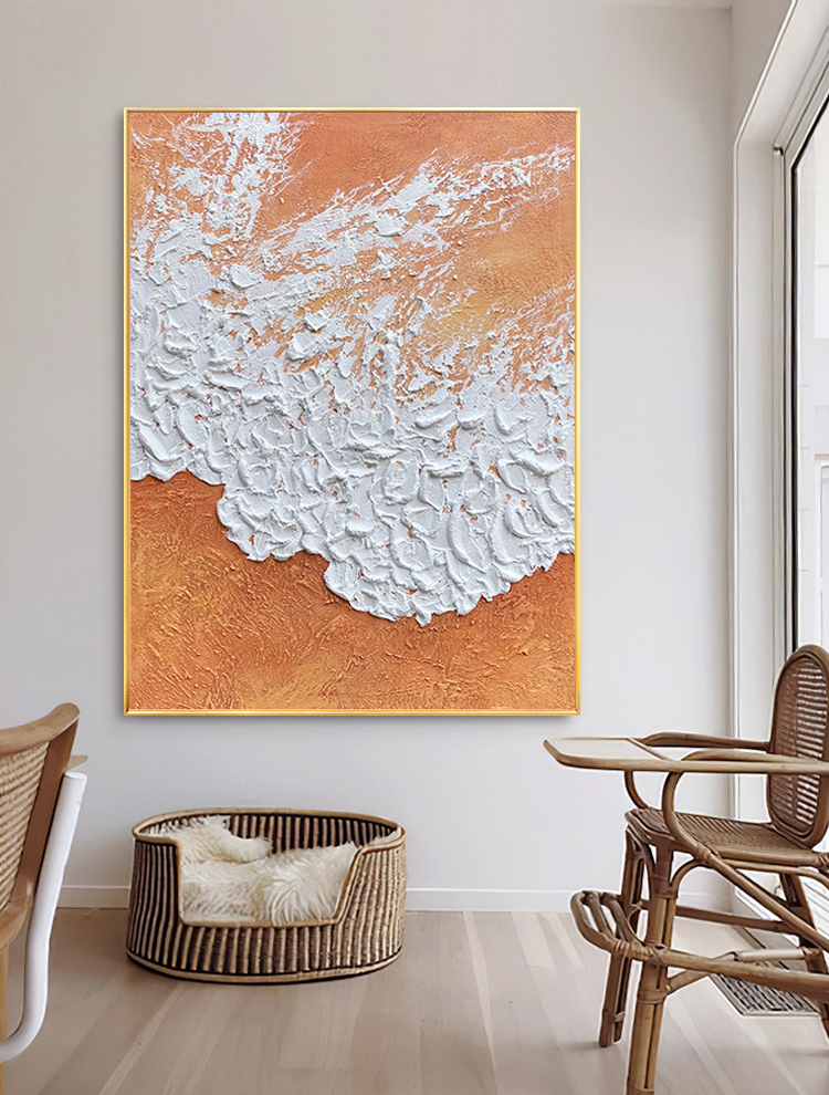 SX Orange Beach Texture Painting