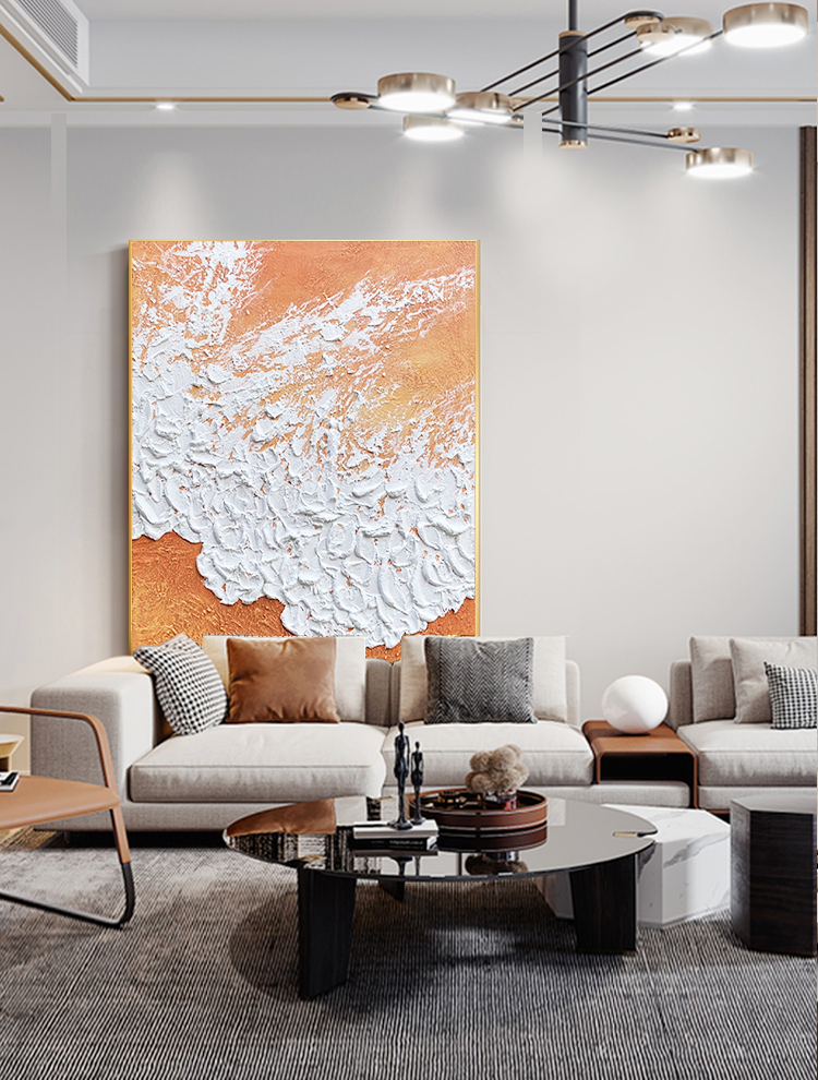 SX Orange Beach Texture Painting
