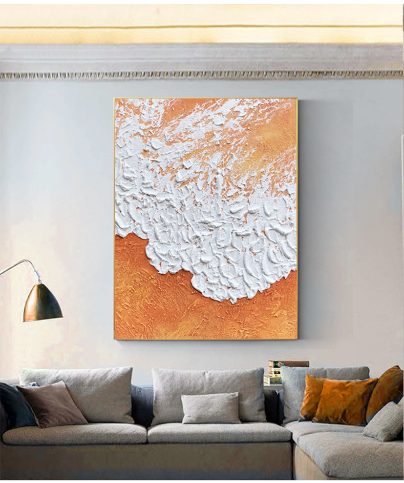SX Orange Beach Texture Painting