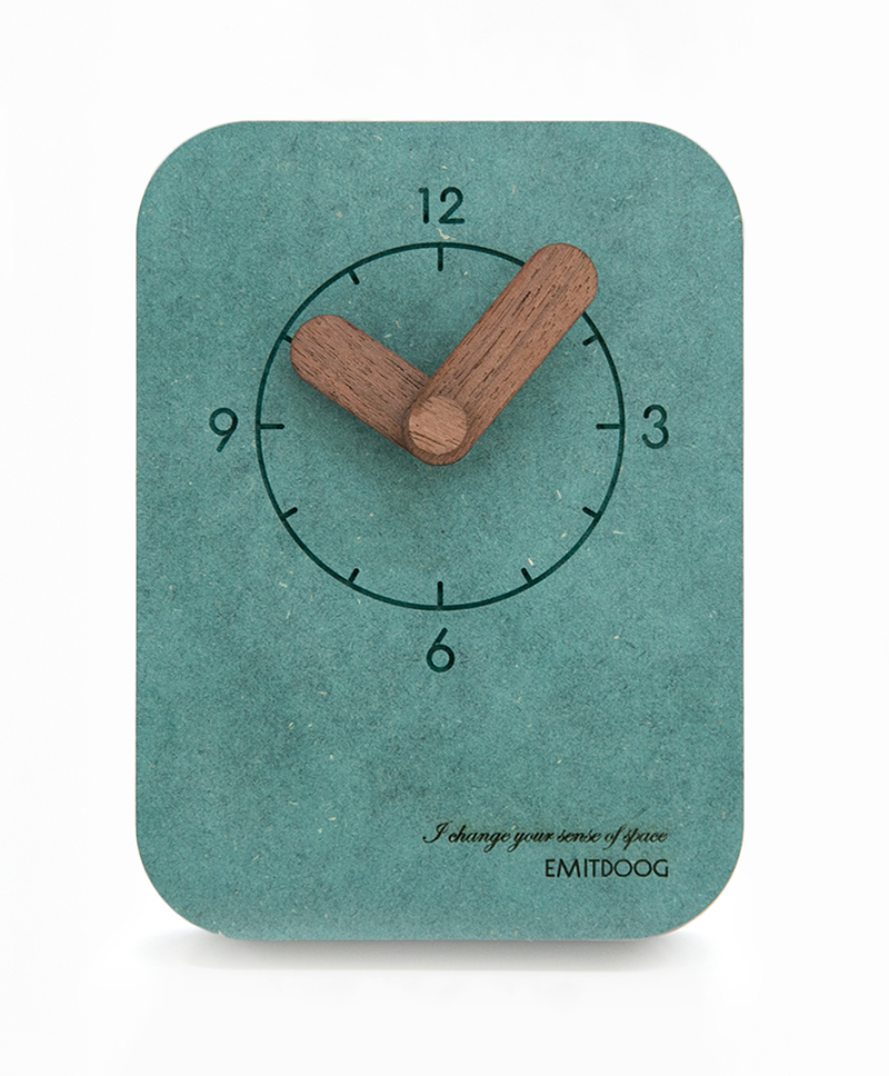Emitdoog Concrete Table Clock