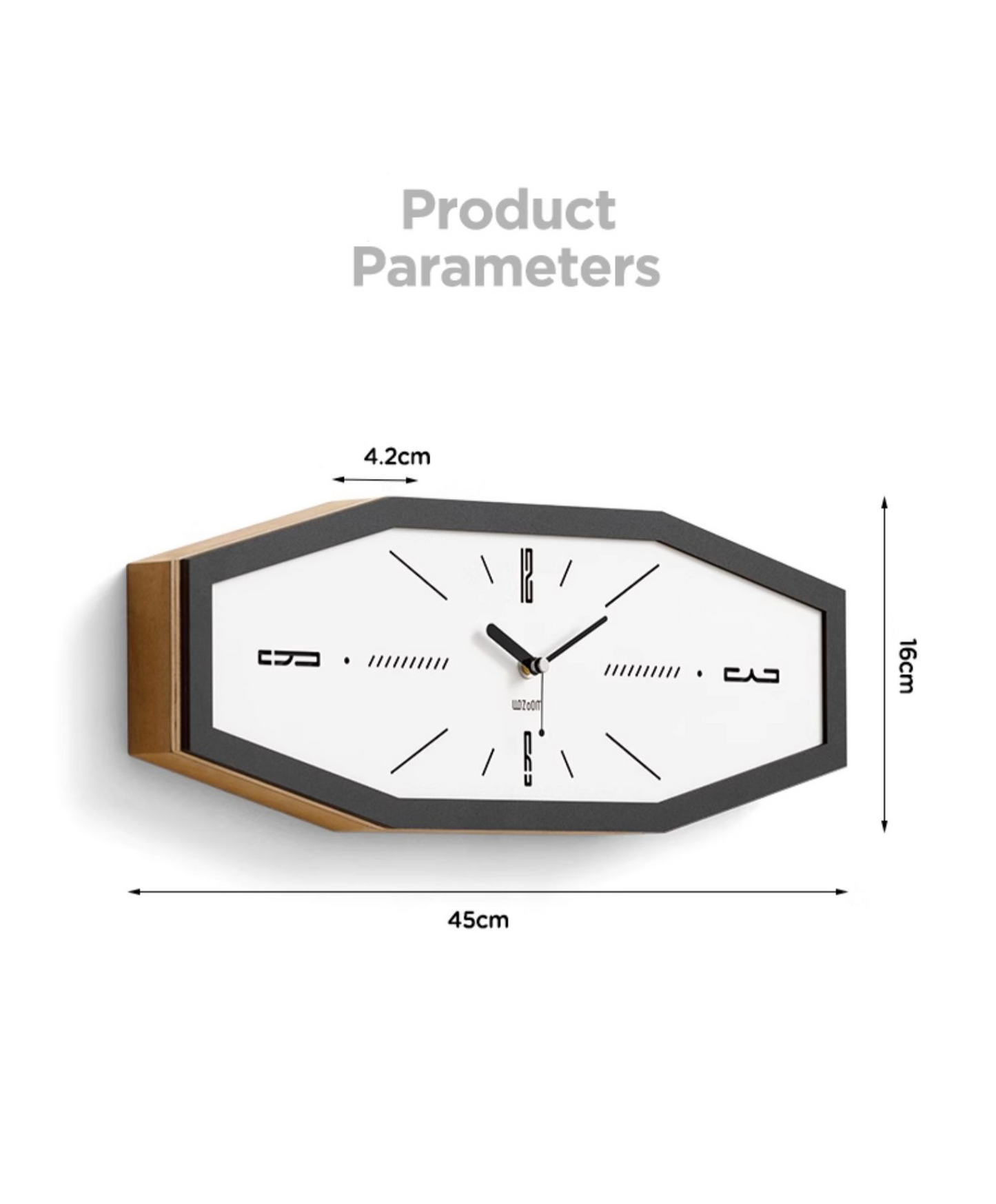 Wozoom Retro Frame Clock