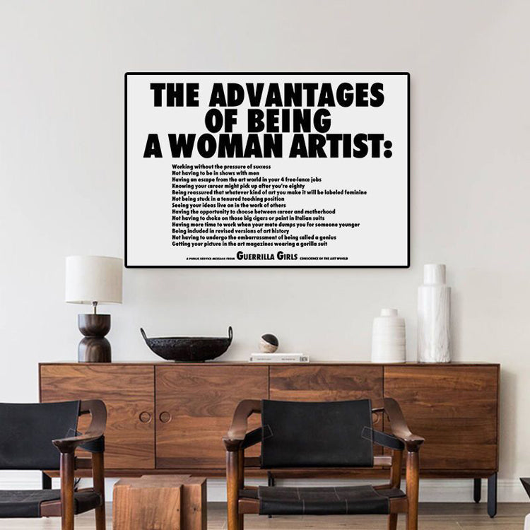 ZHXS Woman Artist Wall Art