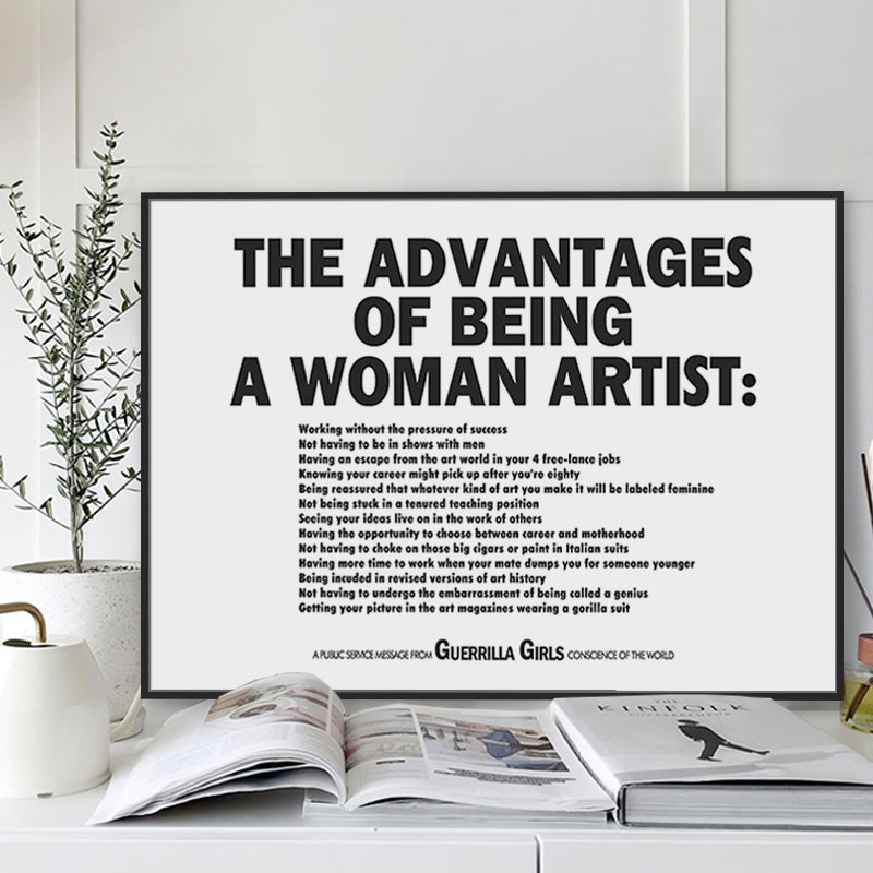 ZHXS Woman Artist Wall Art