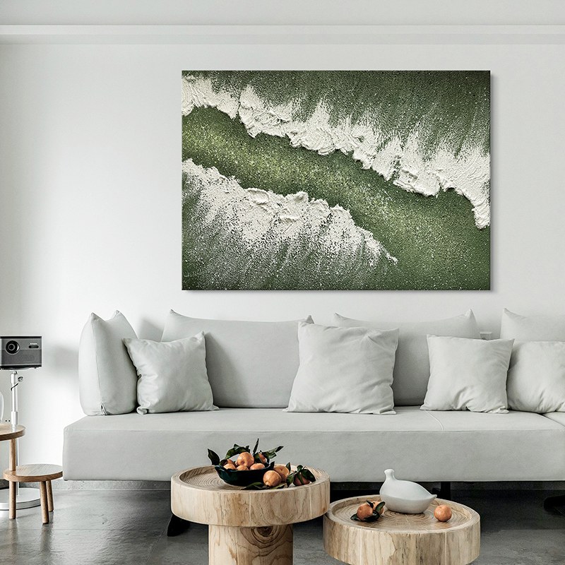 YZ Greenery Texture Painting