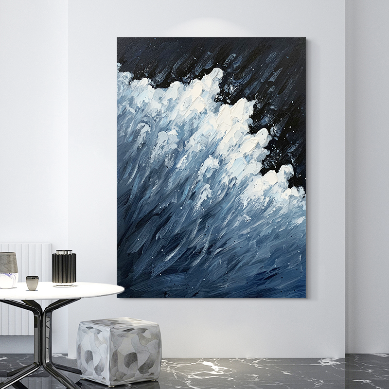YZ Sea Wave Texture Painting