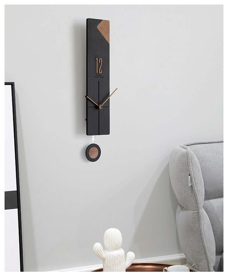Emitdoog Simple Line Swing Clock