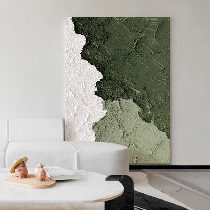 YZ Green Land Texture Painting