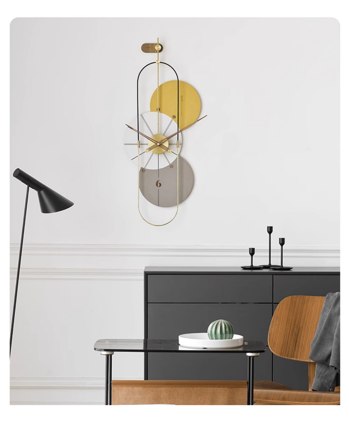 Wozoom Round Waltz Clock