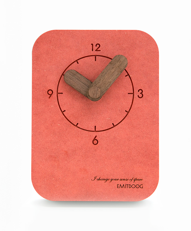 Emitdoog Concrete Table Clock
