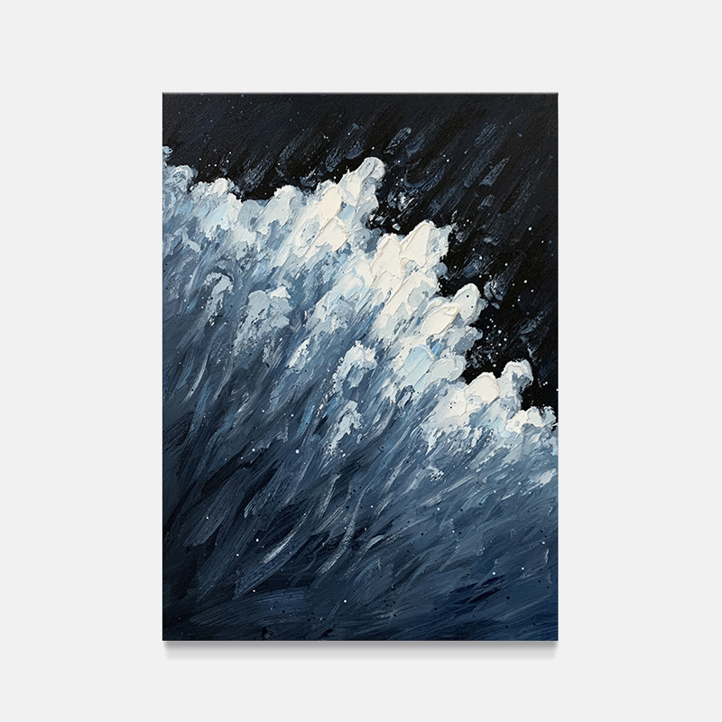 YZ Sea Wave Texture Painting