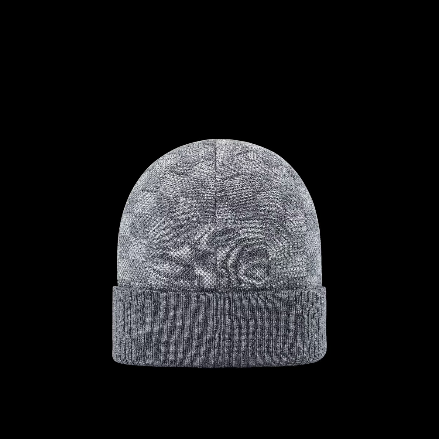 Louis V Checkered Beanie
